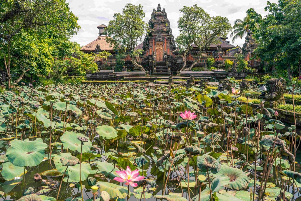 Beautiful shot of Puri Saren Agung in Bali, Indonesia